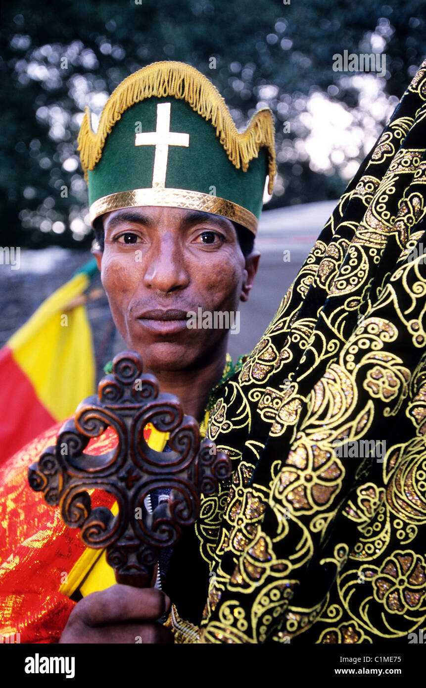 Ethiopia, Gondar, the celebration of Timkat (Epiphany) Stock Photo