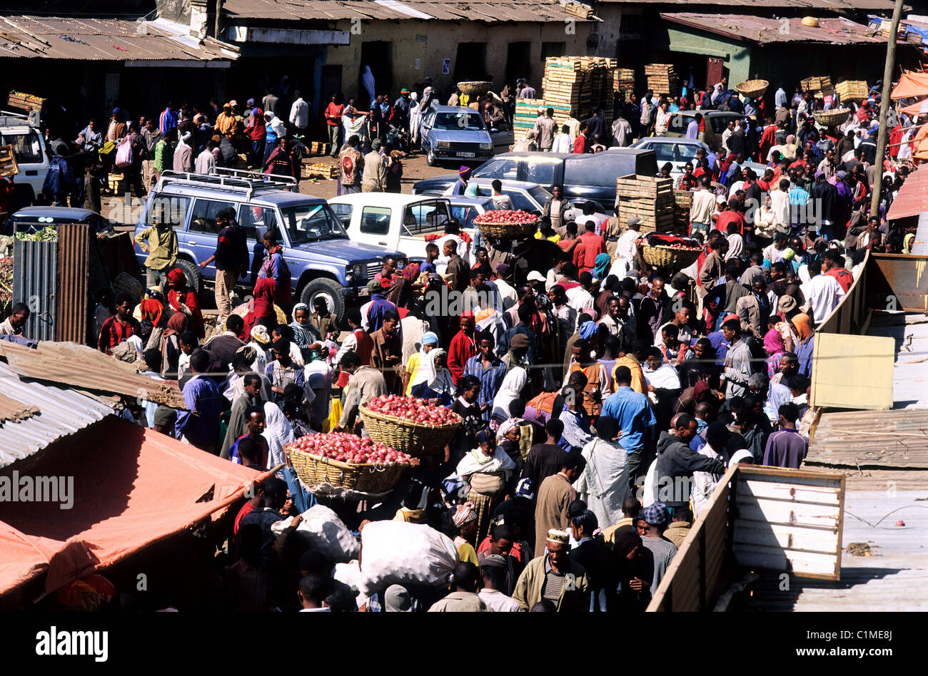 Ethiopia, Addis Ababa, the Mercato, the biggest open air market in
