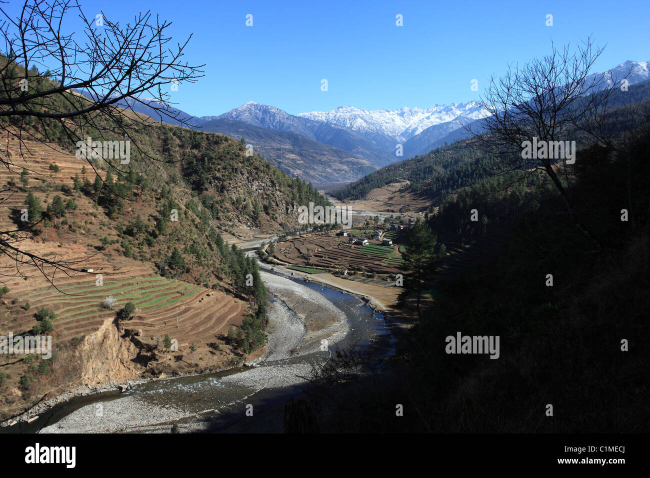 Nepali landscape Nepal Himalaya Stock Photo