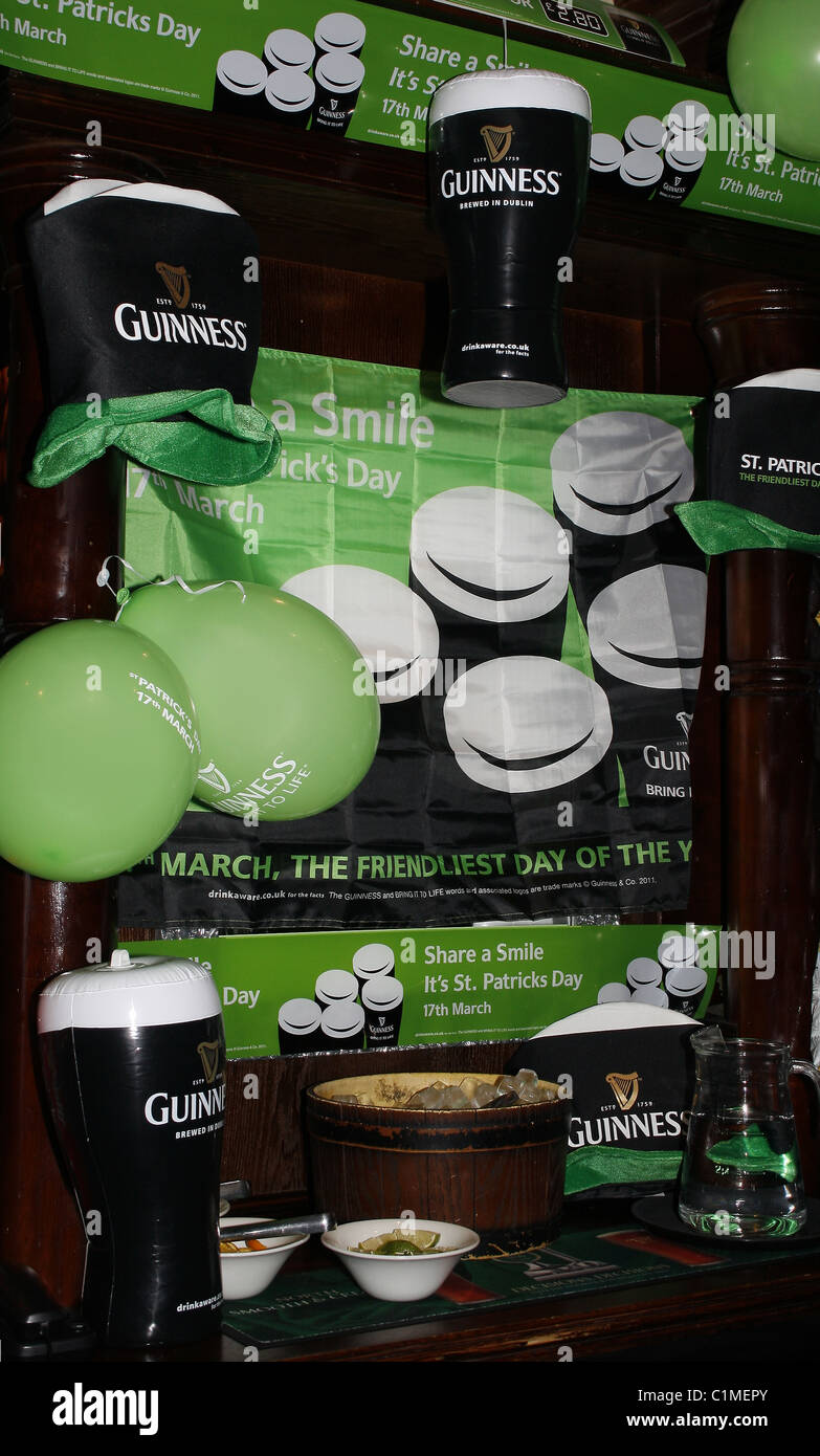 St Patricks Day display At Ashley Hotel, Hungry Horse, Worksop, Notts ...