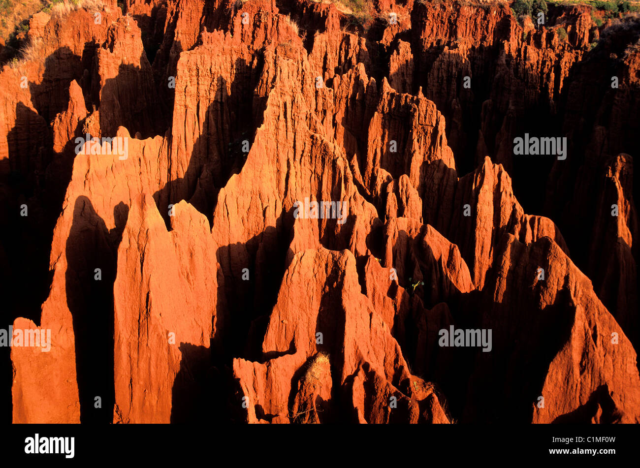 Ethiopia, Konso country, the geological formations of Gesergio Stock Photo