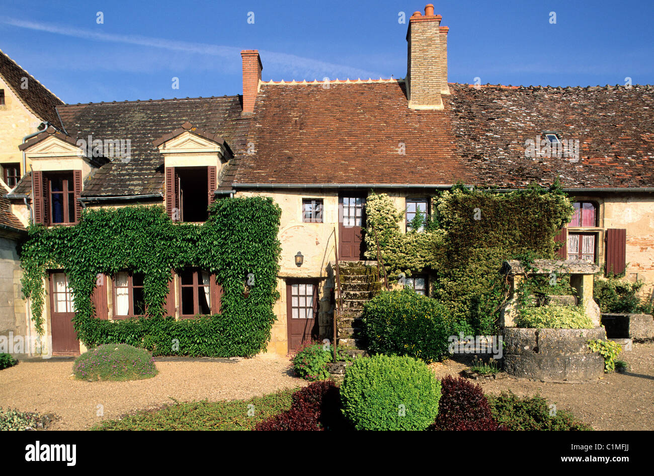 France Cher Berry region Apremont sur Allier village labelled Les Plus ...