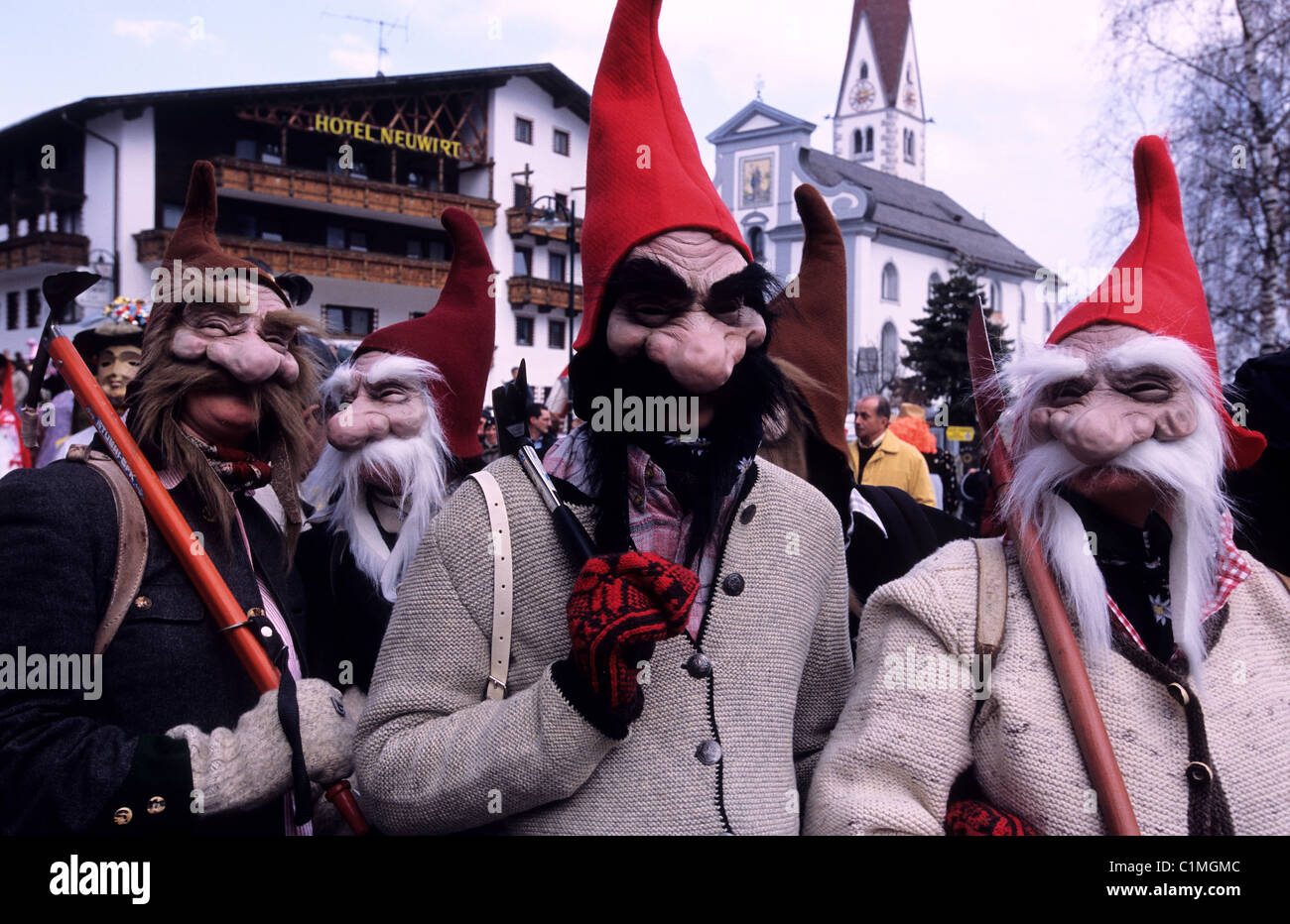 Austria, Tyrol, Axams, Shrove Tuesday Stock Photo