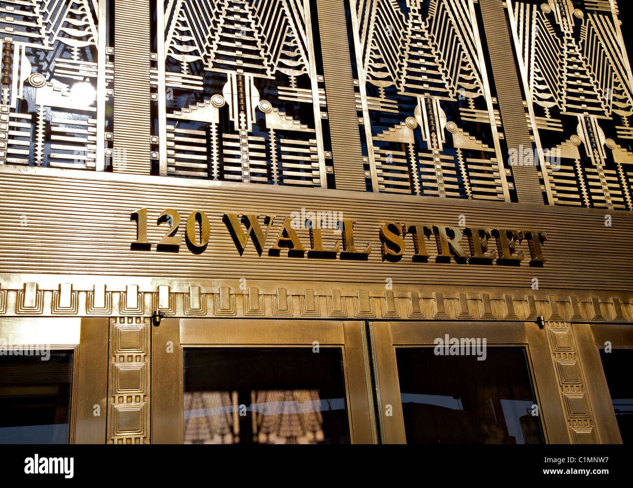 Wall Street office building, NYC, New York Stock Photo