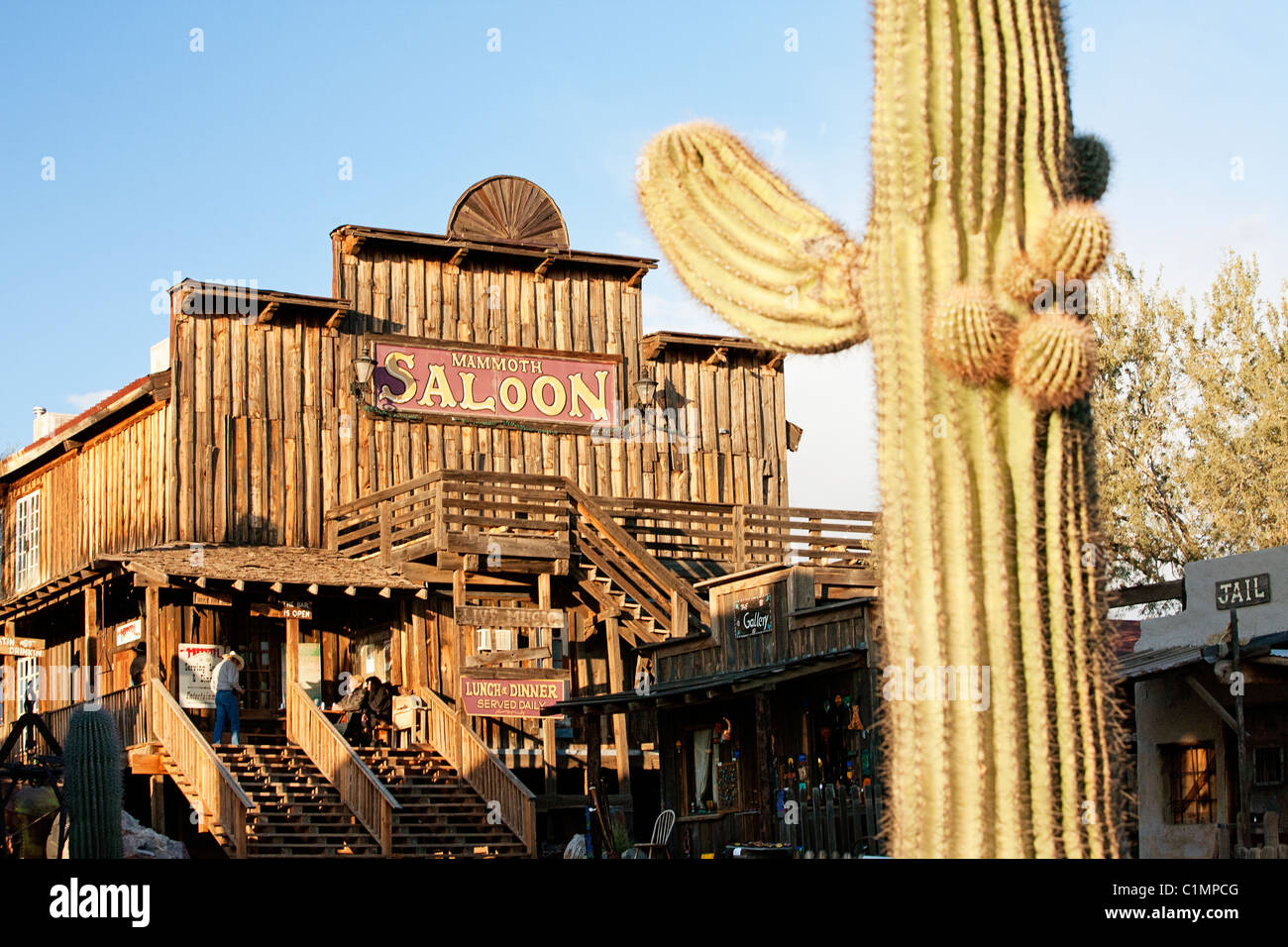 Goldfield Ghost Town Saloon Stock Photo Alamy