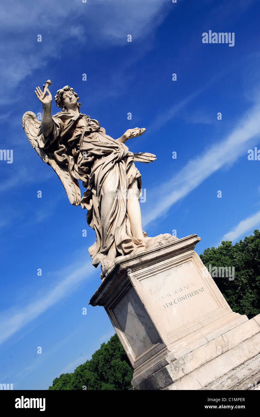 Italy, Lazio, Rome, St Angelo bridge Stock Photo
