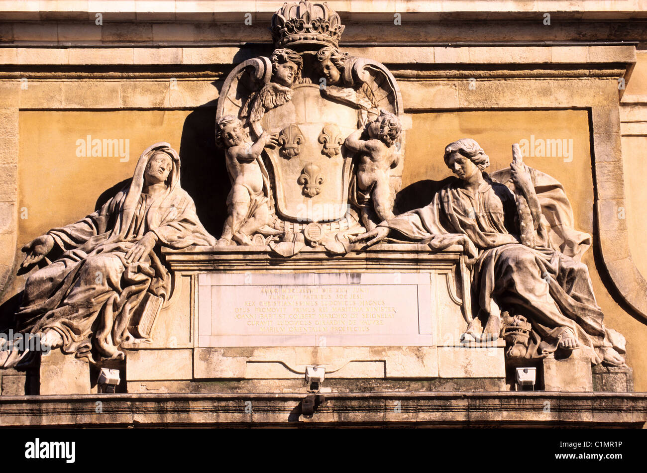 France, Var, Toulon, Corderie (Royal Rope Manufacture), detail of the ...