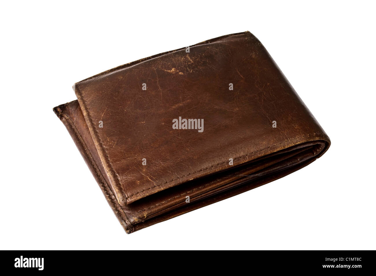 Brown wallet Stock Photo