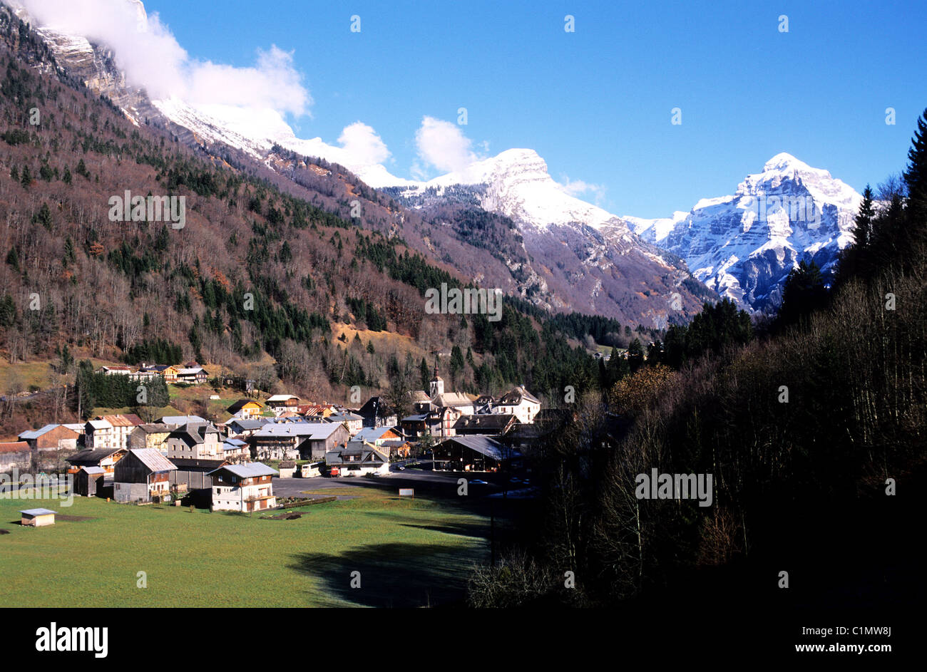 France Haute Savoie Giffre valley Sixt Fer a Cheval village labelled