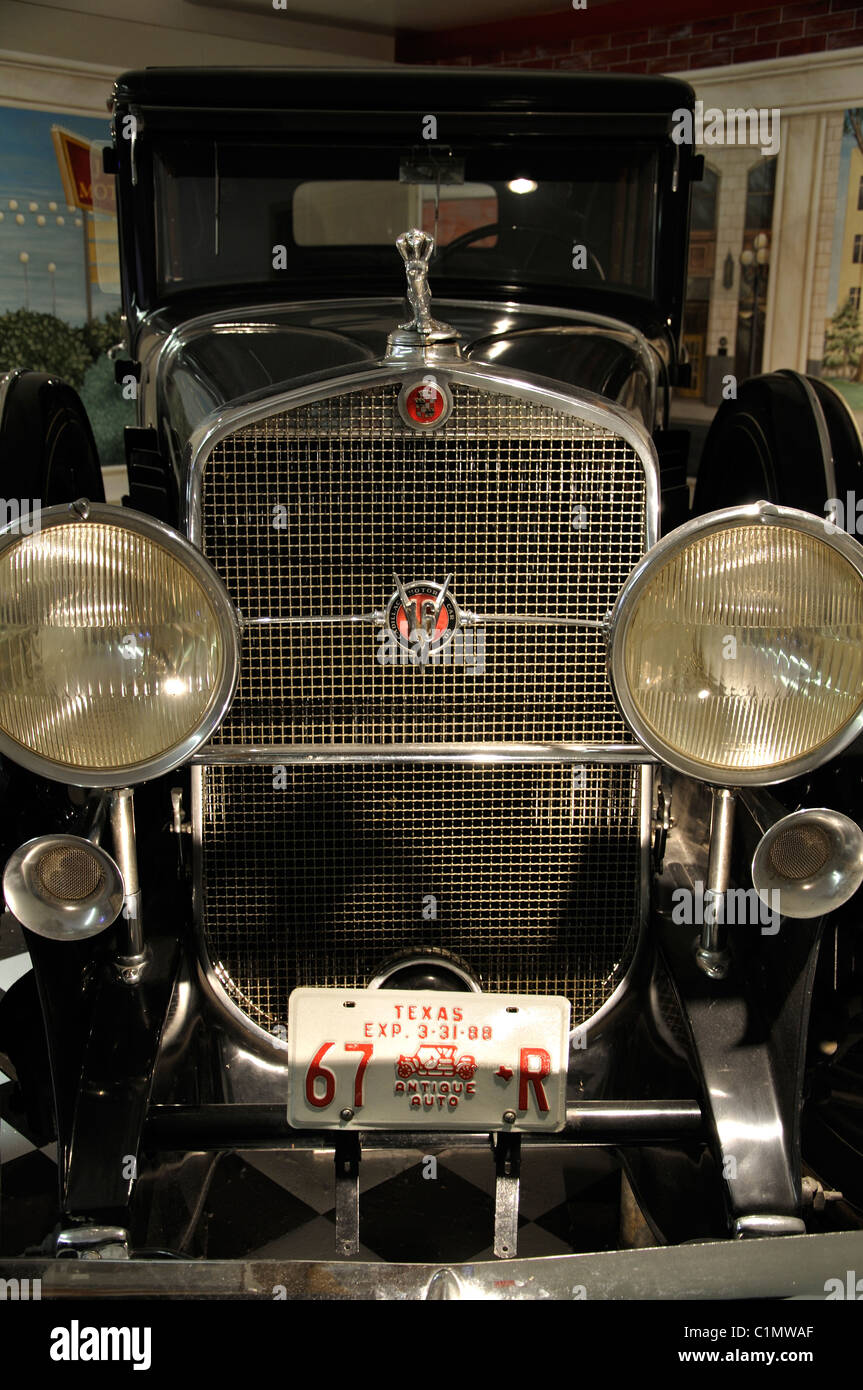 Old 1930 Cadillac V16 sedan  on display at Museum, Amarillo, Texas, USA Stock Photo
