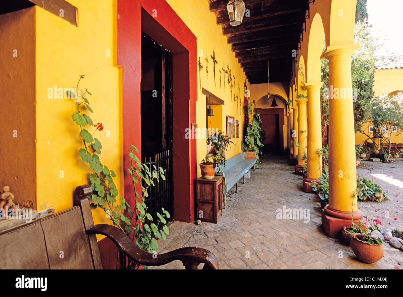 Mexico, Chiapas State, San Cristobal de Las Casas, Casa Na Bolom Hotel  Stock Photo - Alamy