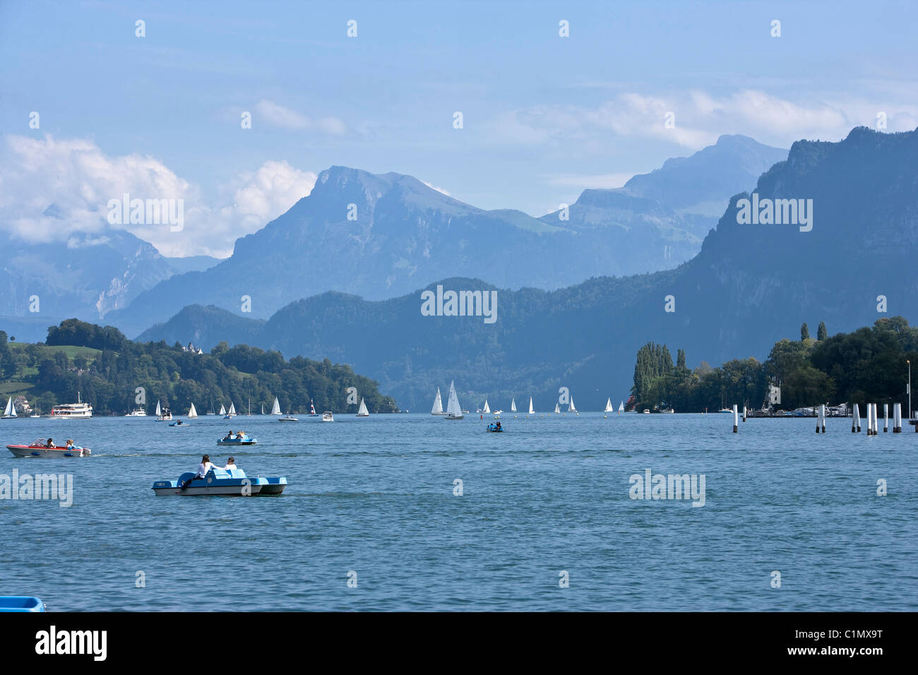 Luzern, Vierwaldstädter See Stock Photo