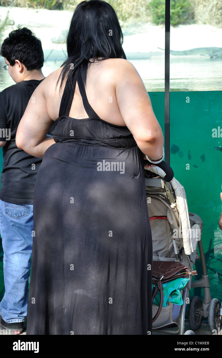 Fat woman Stock Photo
