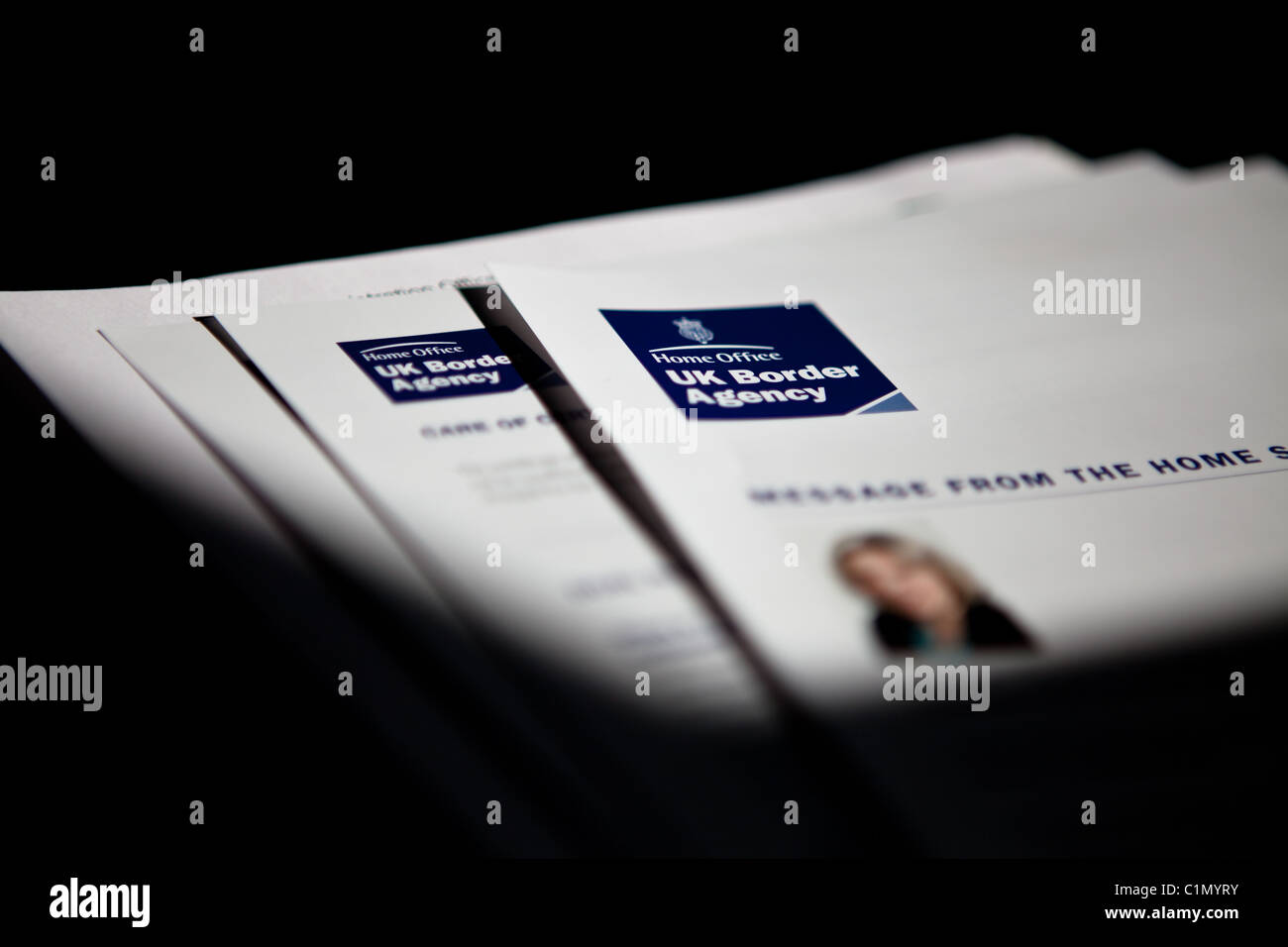 British Citizenship Ceremony, Certificate of naturalisation Stock Photo