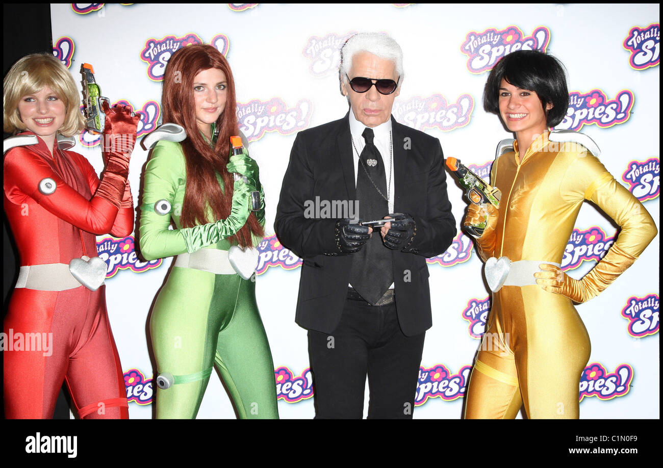 Karl Lagerfeld The premiere of 'Totally Spies' held at the Grand Rex Cinema  Paris, France - 28.06.09 Stock Photo - Alamy