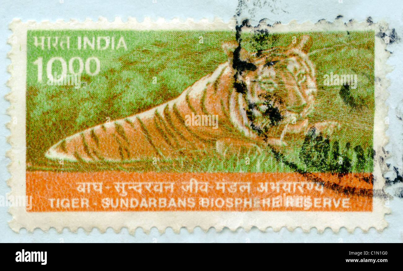 India postage stamp Stock Photo