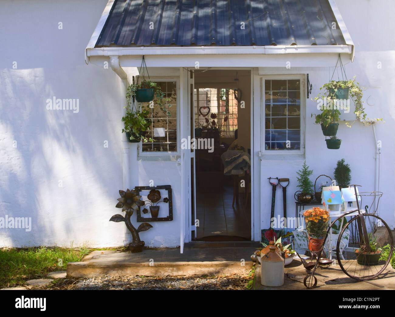 Quaint Florist in Howick, South Africa. Midlands, KwaZulu Natal, South Africa. Stock Photo