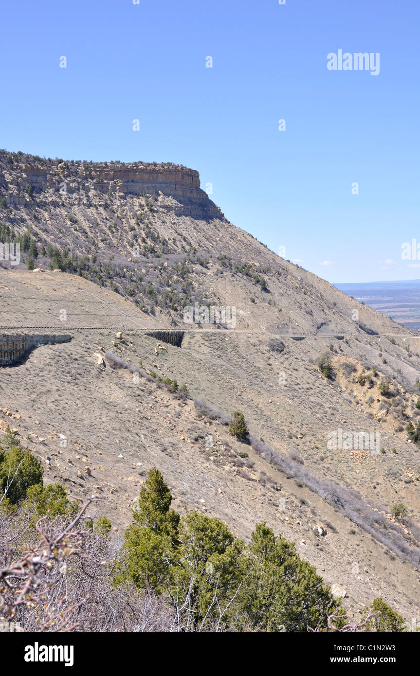 Mesa Verde National Park rocks, New Mexico, USA Stock Photo