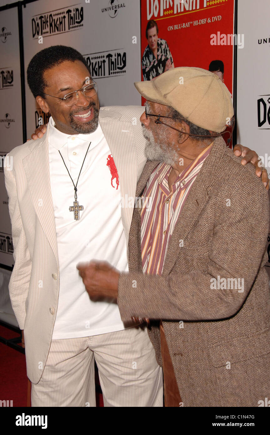 Spike Lee and Bill Lee, Father and Son attend the 20th Anniversary  Screening of 'Do The Right Thing' at Directors Guild of Stock Photo - Alamy