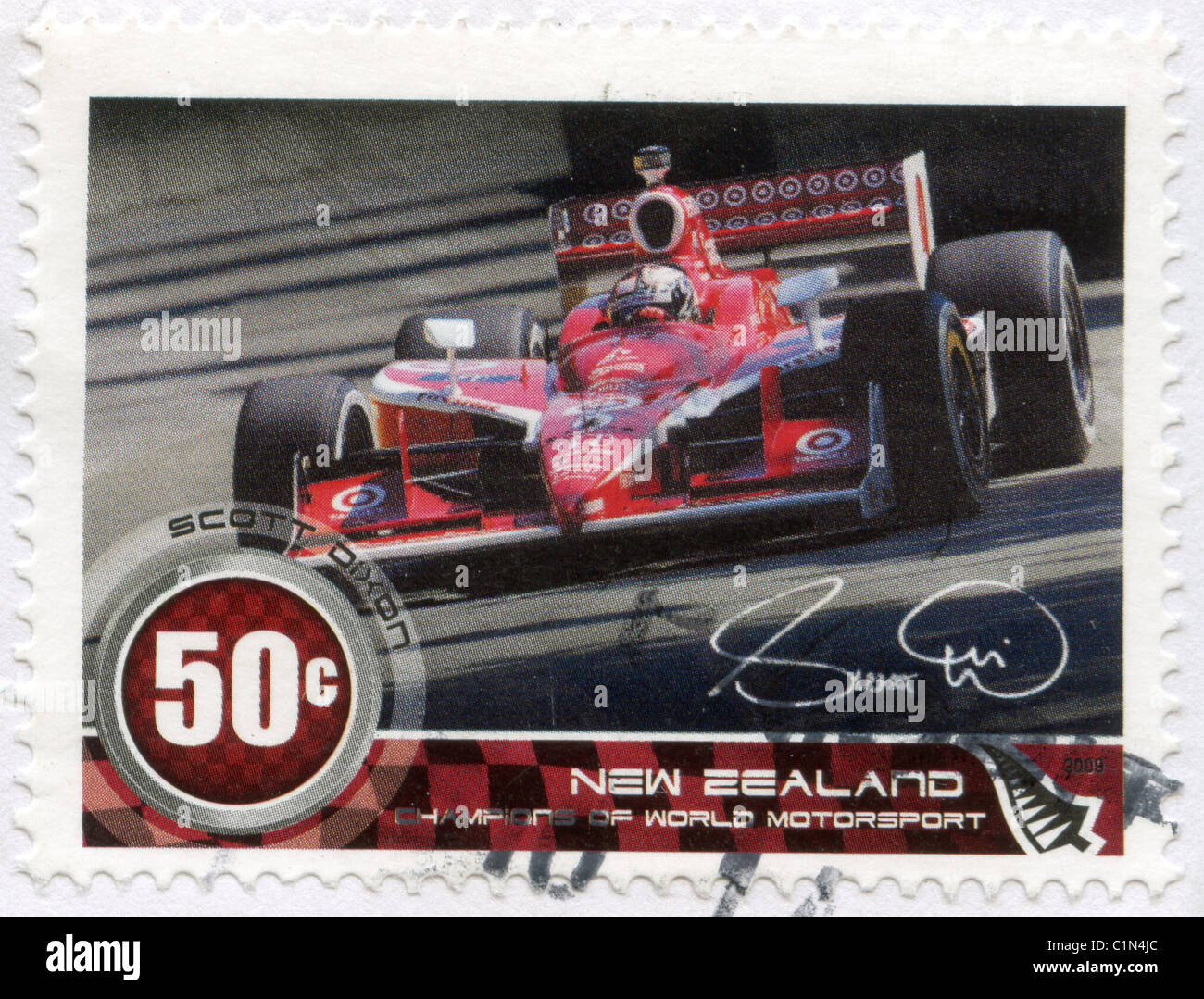 New Zealand postage stamp Stock Photo