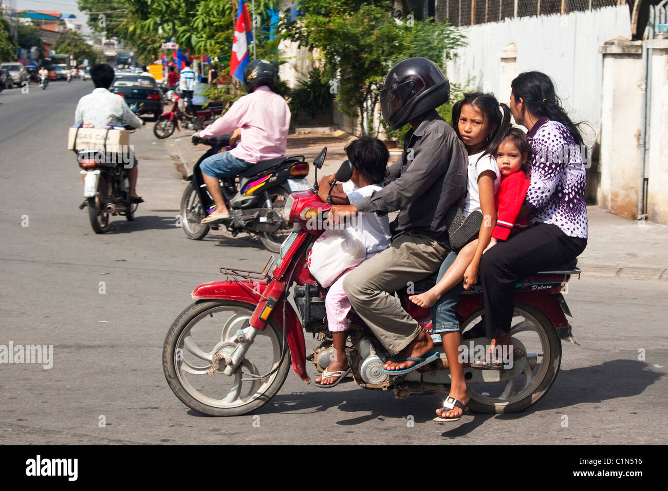 Motorcycle, Phnom Penh, Cambodia Stock Photo - Alamy