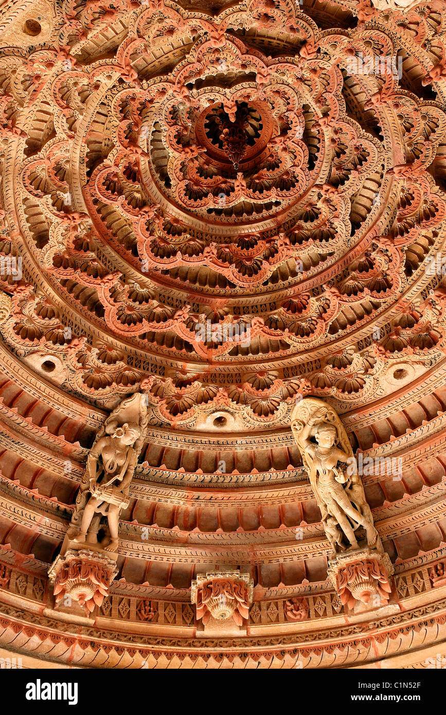 India, Rajasthan State, Osyan, Mahavira Temple Stock Photo