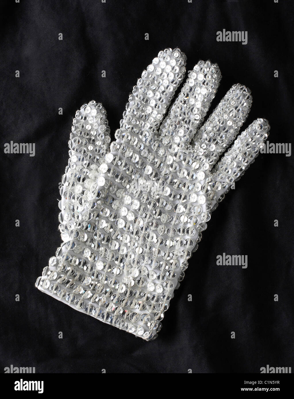 Michael Jackson's glove from the 1984 Victory Tour, it was supposed to go  up for auction along with other items from Neverland Stock Photo - Alamy