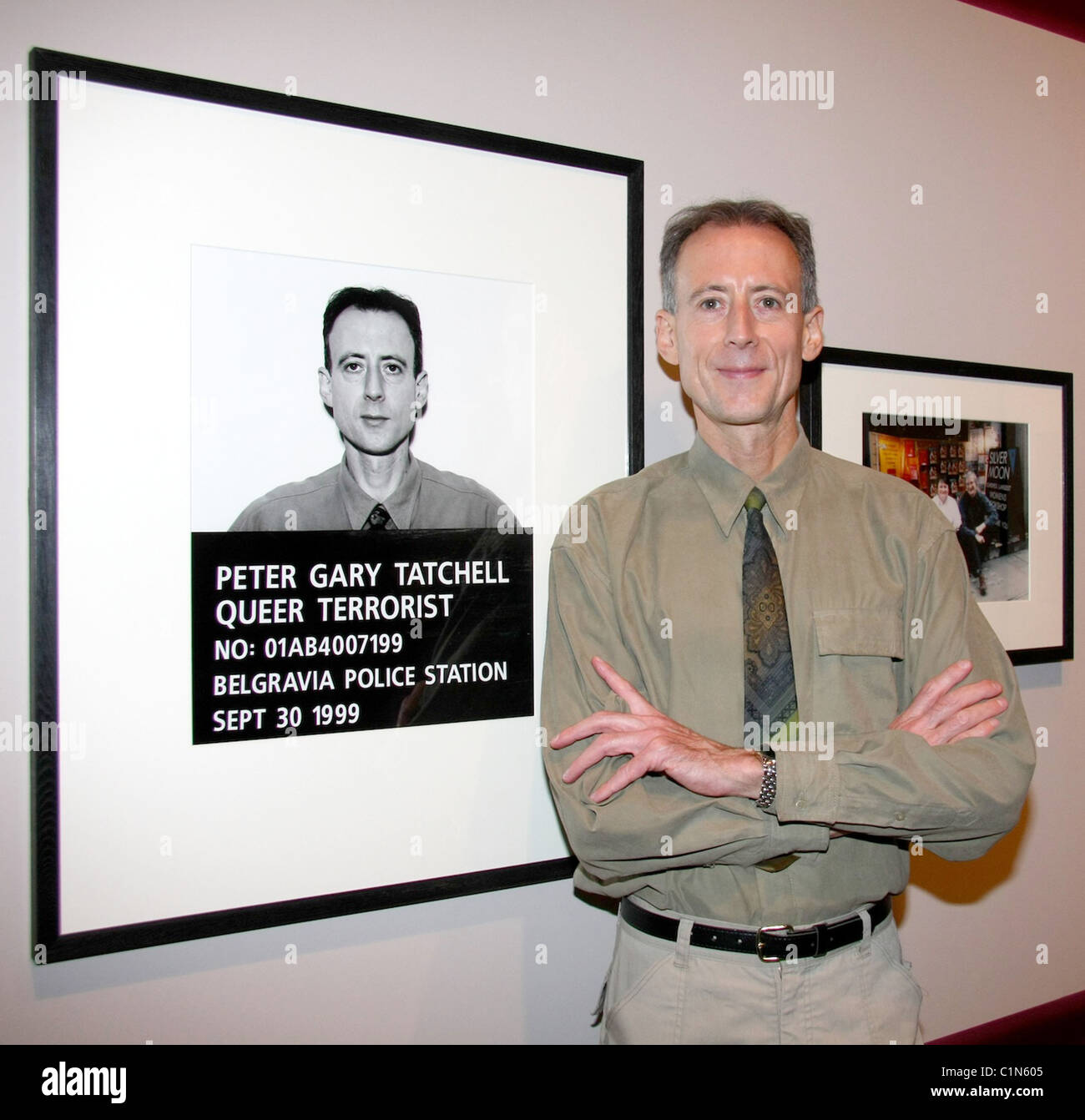 Peter Tatchell  Private view for 'Gay Icons' at the National Portrait Gallery London, England - 30.06.09 Stock Photo