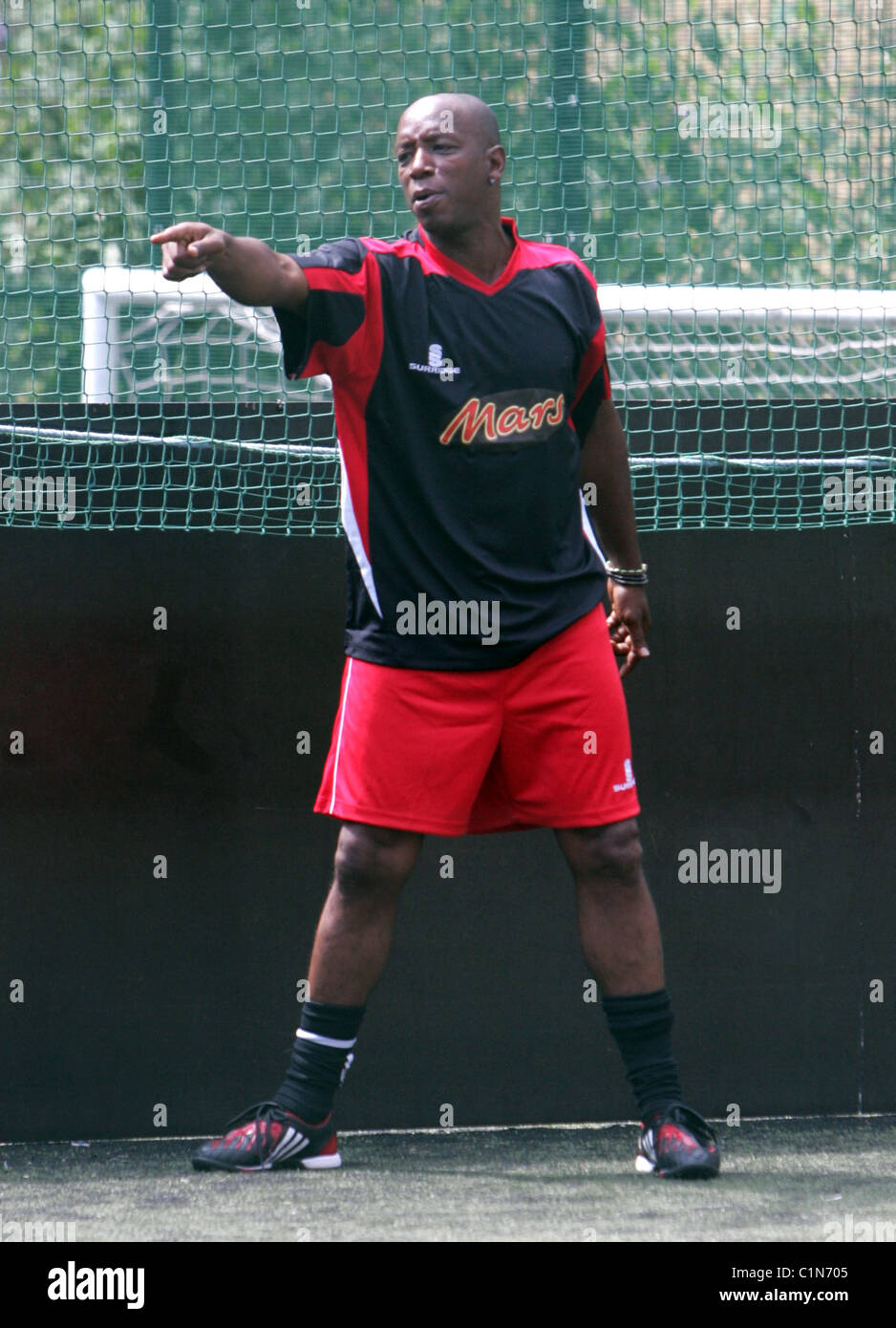 Ian Wright Plays in the 'Talksport Radio Football Match' between teams ...