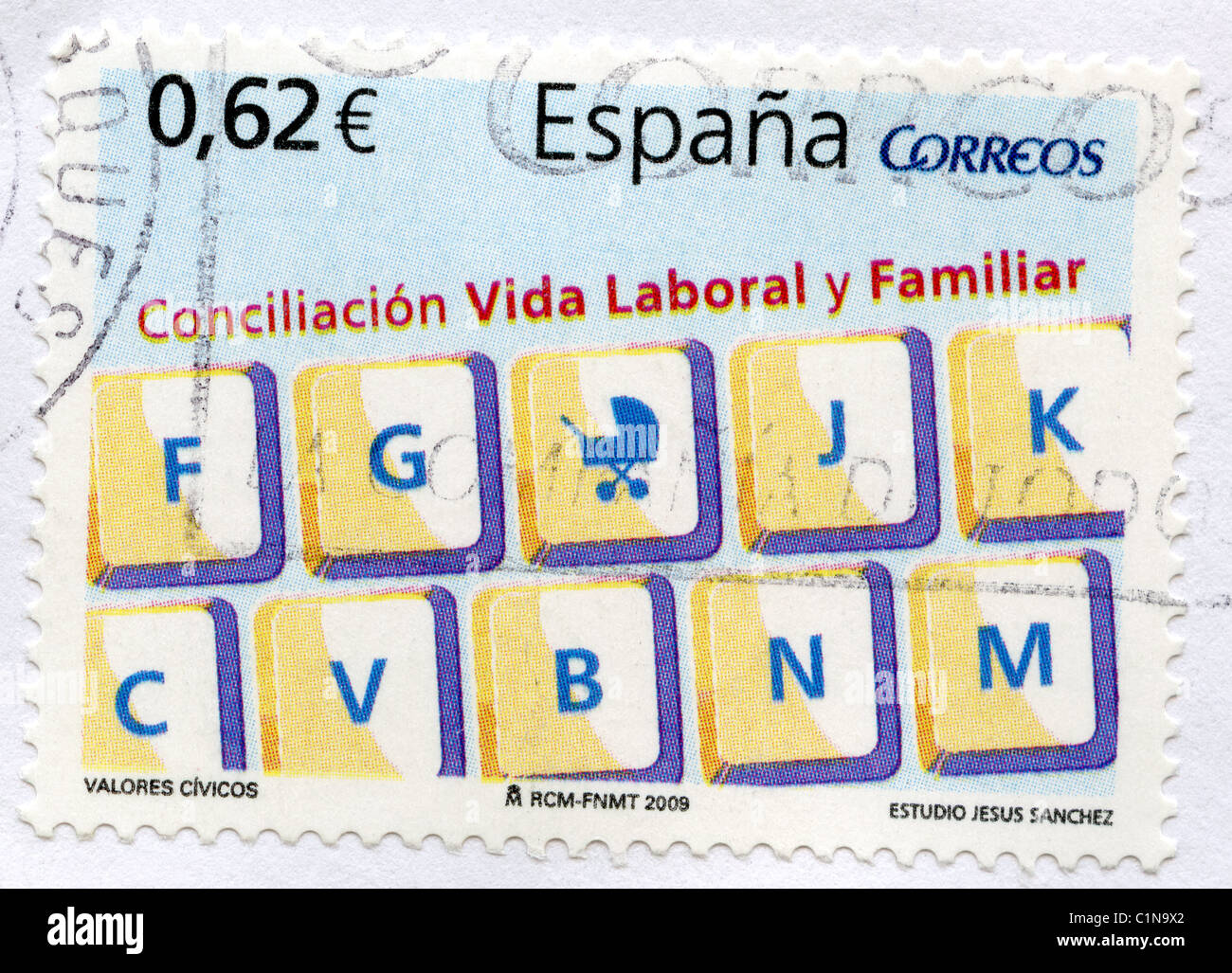 Spain postage stamp Stock Photo Alamy