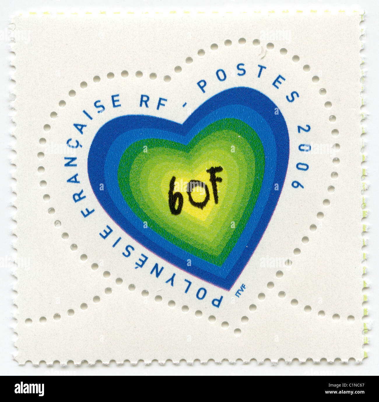 French Polynesia postage stamp Stock Photo Alamy