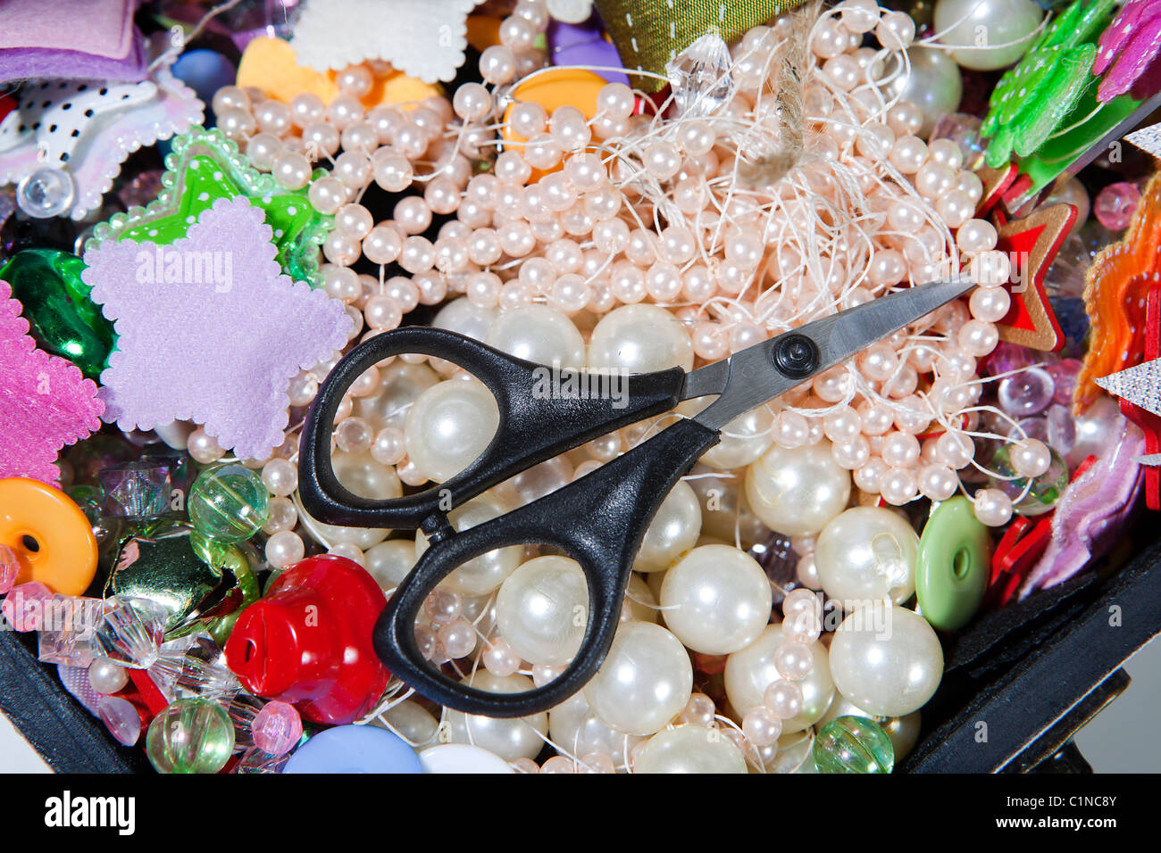 A selection of scrapbooking / craft materials Stock Photo Alamy