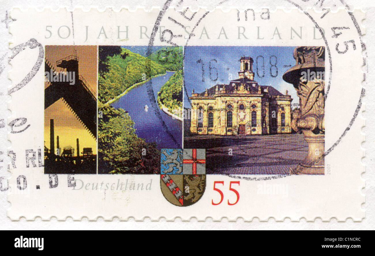 Germany postage stamp Stock Photo