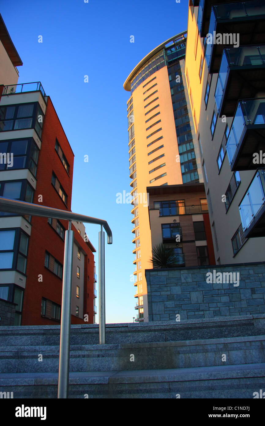 Swansea Meridian Quays Highrise Apartment Tower Apartment Block Swansea