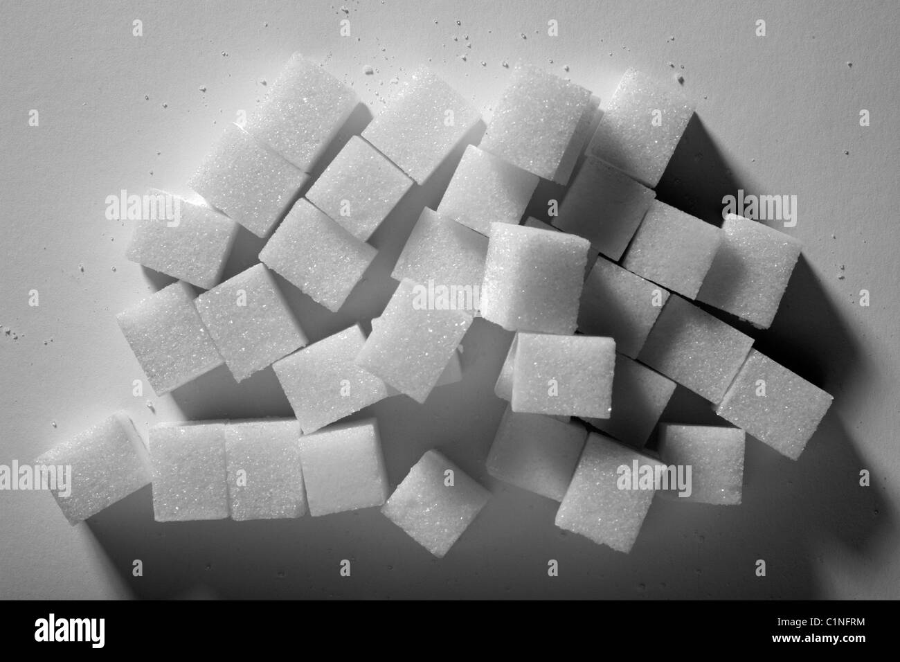 Pile of sugar cubes Stock Photo Alamy