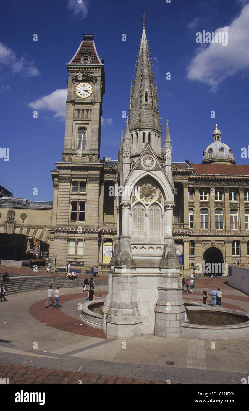 The Chamberlain Square in Birmingham, West Midlands, England. Stock Photo