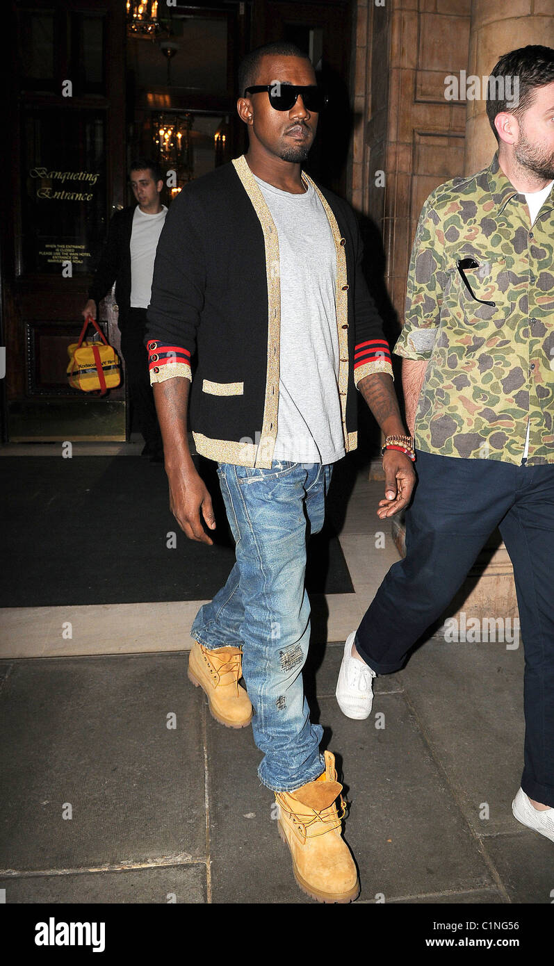 Kanye West leaving his hotel for a night out in London. London, England -  05.07.09 WENN.com Stock Photo - Alamy