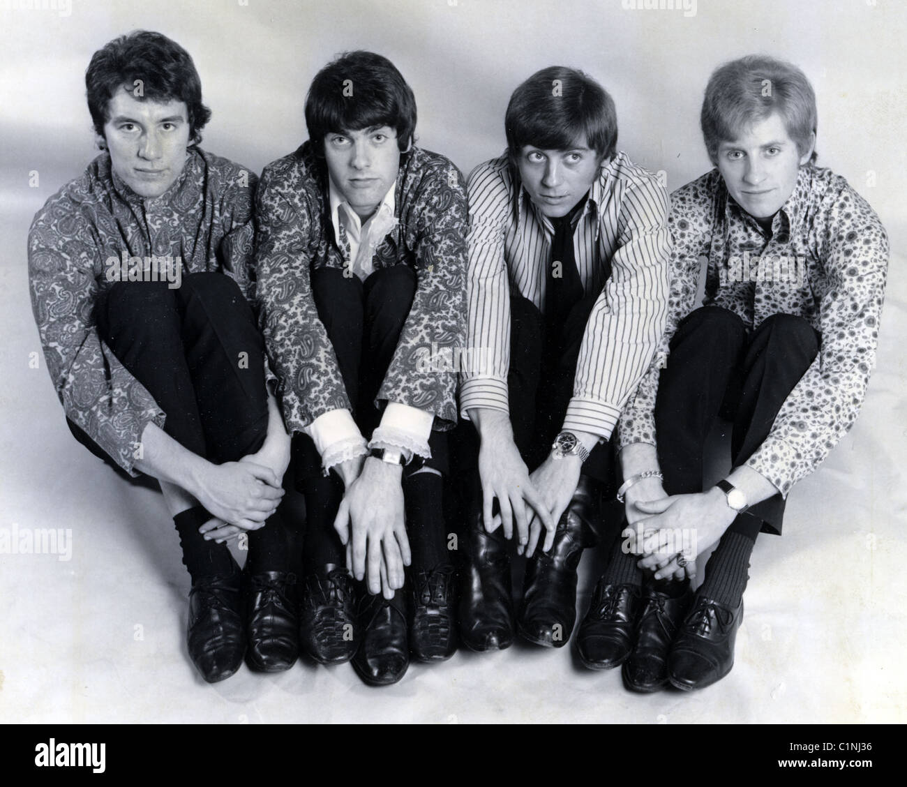 HONEYBUS UK pop group in November 1967. From left: Colin Hare, Jim Kelly, Peter Kircher and Ray Lane. Photo Tony Gale Stock Photo