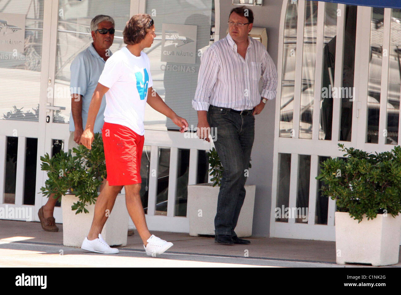 Rafael Nadal at a yachting club near his home, looking relaxed despite  losing his number one ATP ranking over the weekend to Stock Photo - Alamy