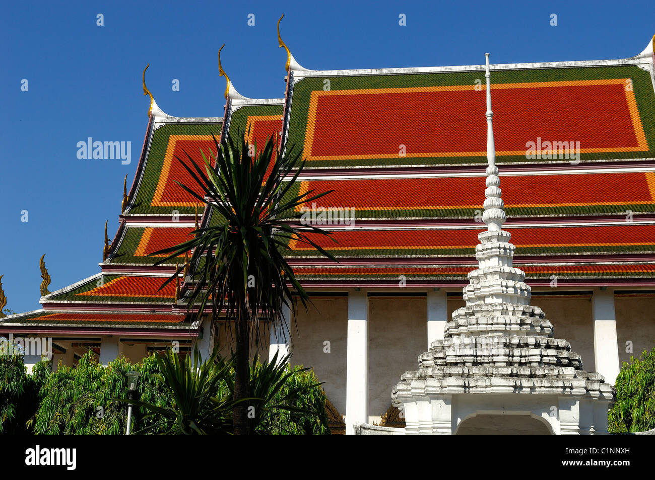 Thailand, Bangkok, Wat Rajanadda Stock Photo