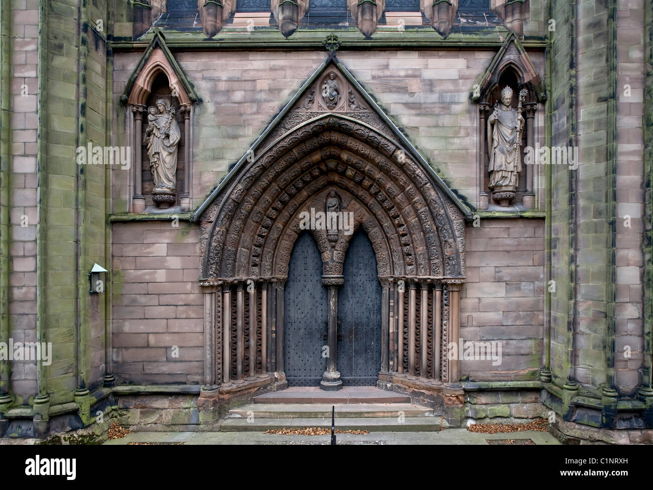 Lichfield, Kathedrale Stock Photo
