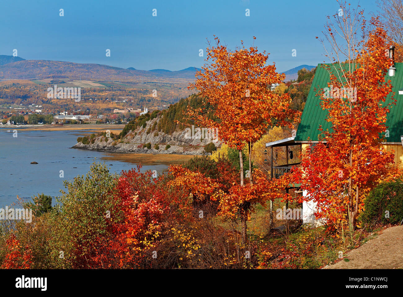 Canada, Quebec Province, Charlevoix, BaieSaintPaul, house overlooking