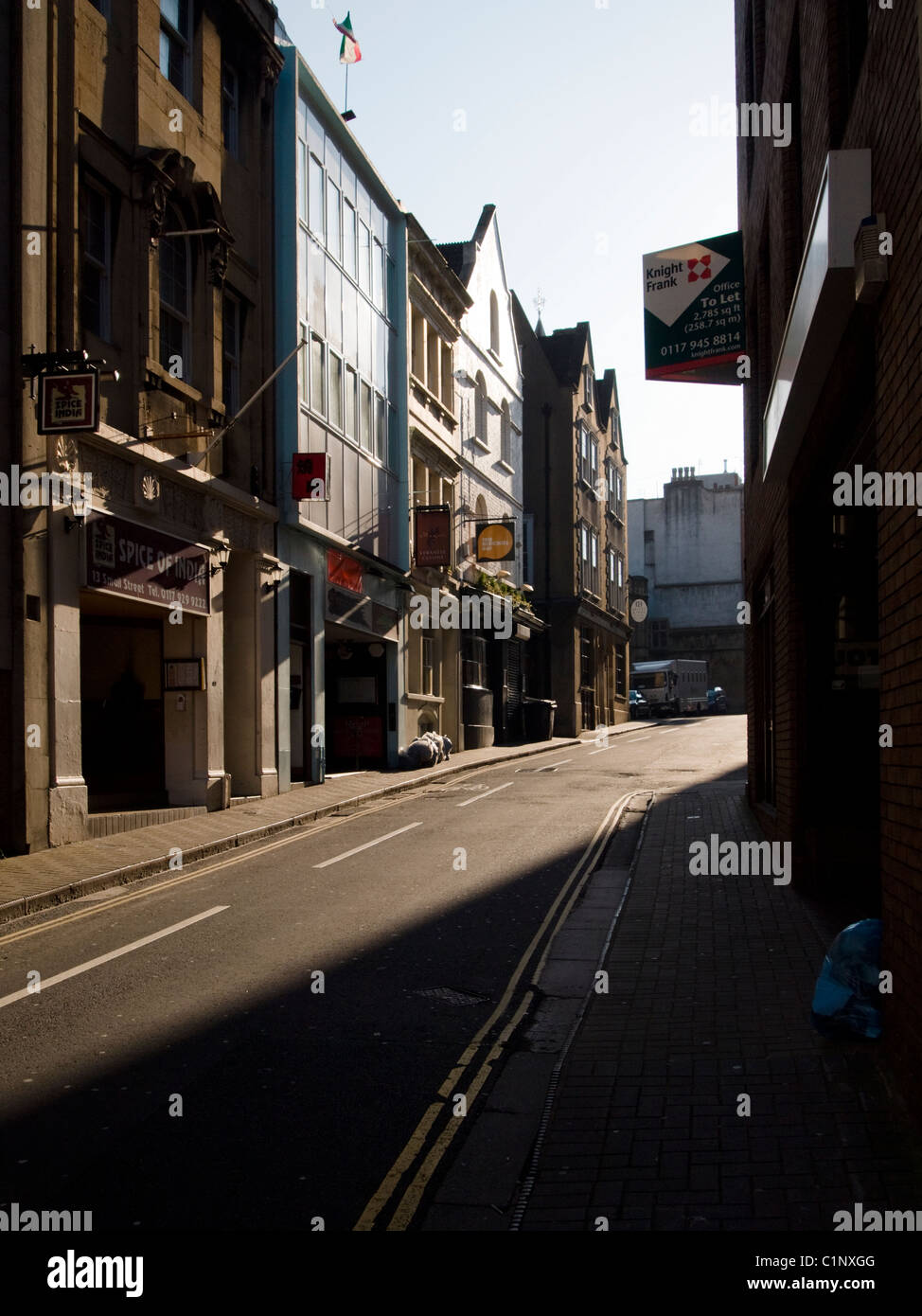 Low sun in Bristol England UK Stock Photo
