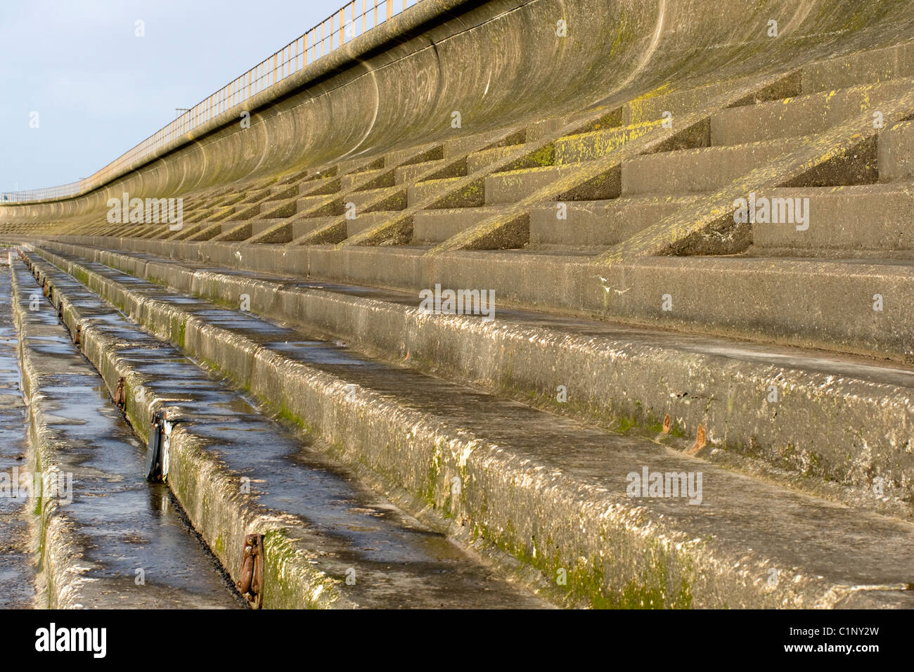 Sea Defences Severn Beach South Gloucestershire England UK Stock Photo