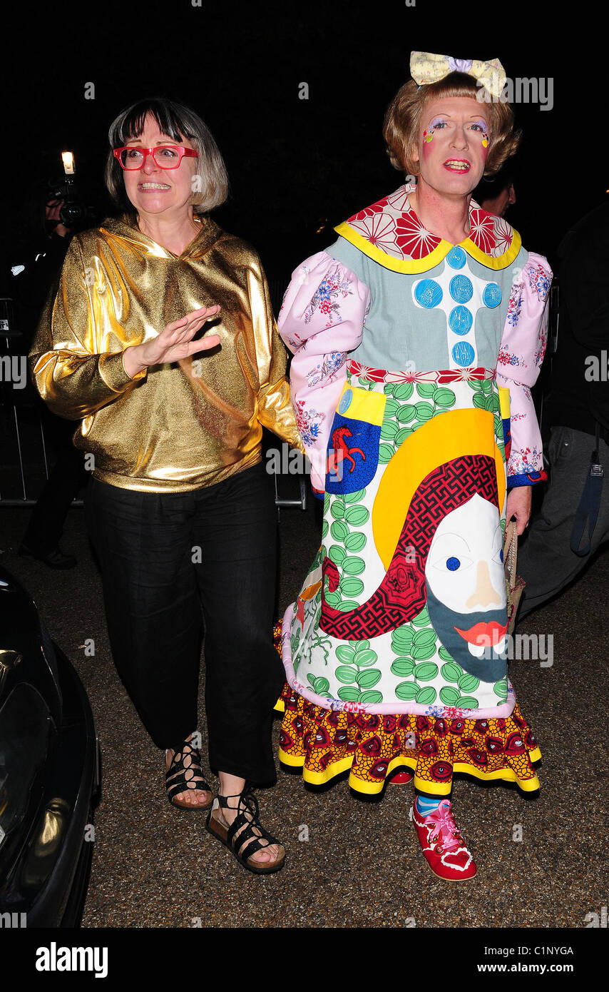 Grayson Perry and Philippa Fairclough at the Serpentine Gallery Summer Party London, England - 09.07.09 : Stock Photo