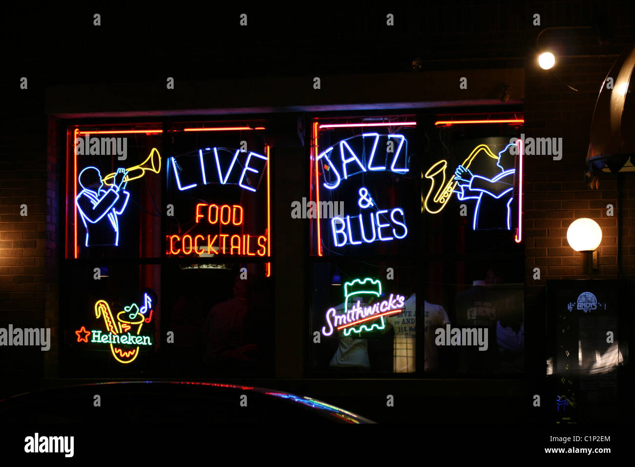 Andy's jazz club, Chicago. Stock Photo