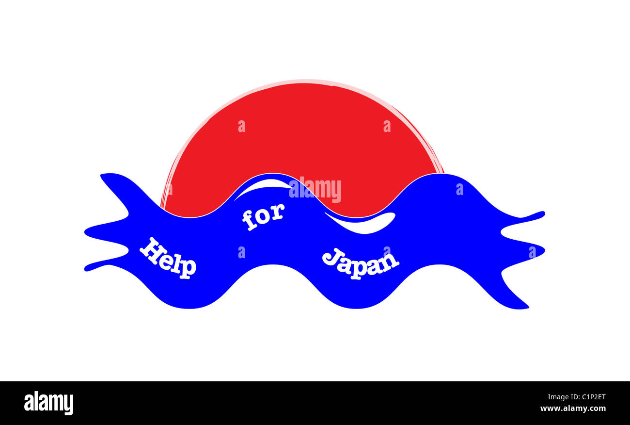 Help For Japan Stock Photo
