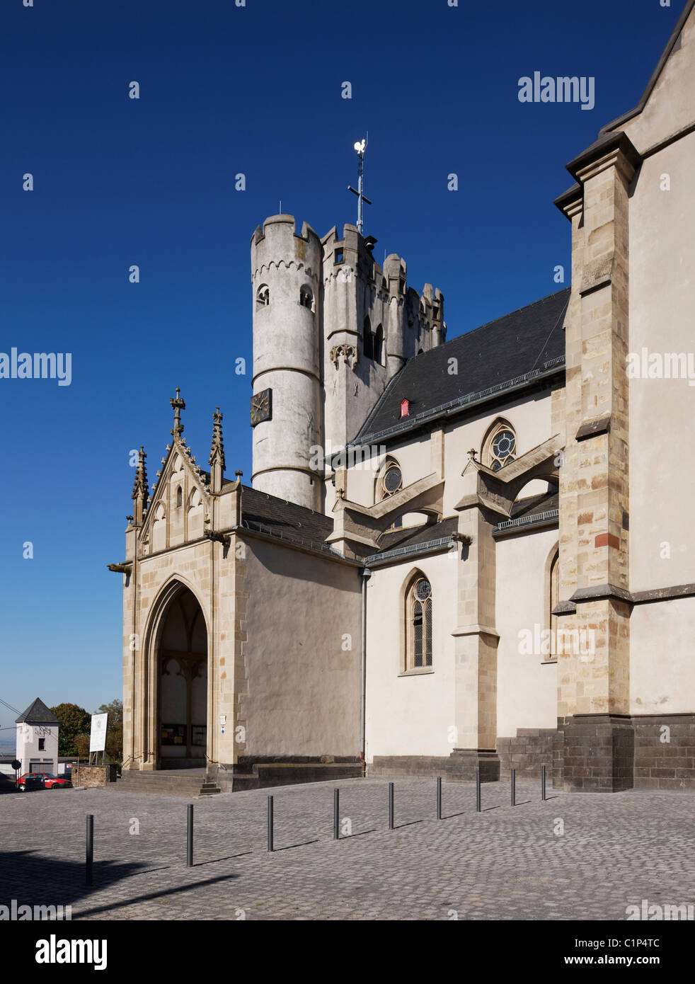 Münstermaifeld, Stiftskirche St. Martin und St. Severus Stock Photo
