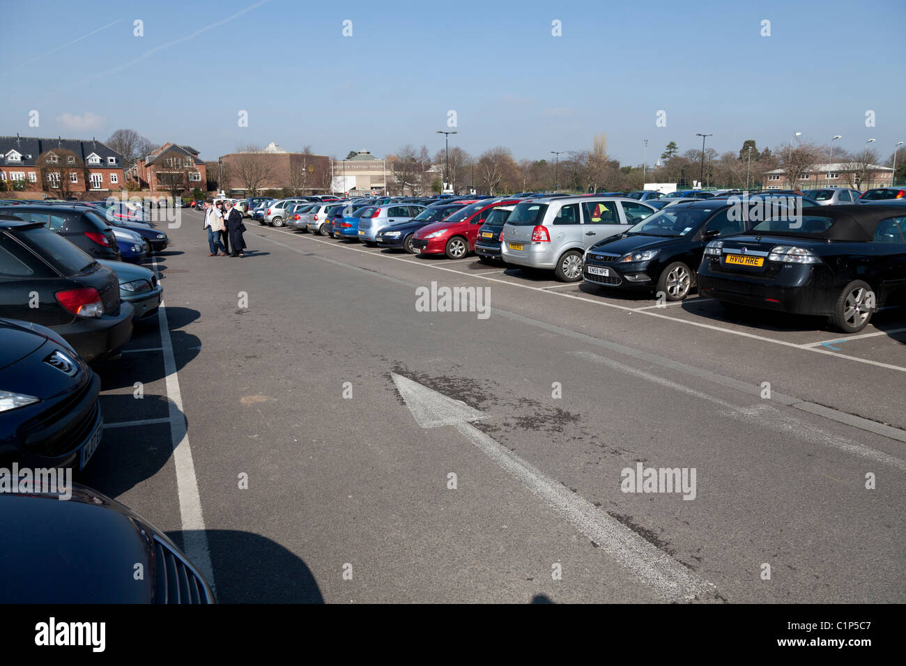Town centre car park Stock Photo Alamy