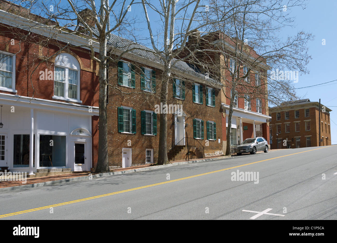 Side street in downtown Abingdon, Virginia USA Stock Photo Alamy